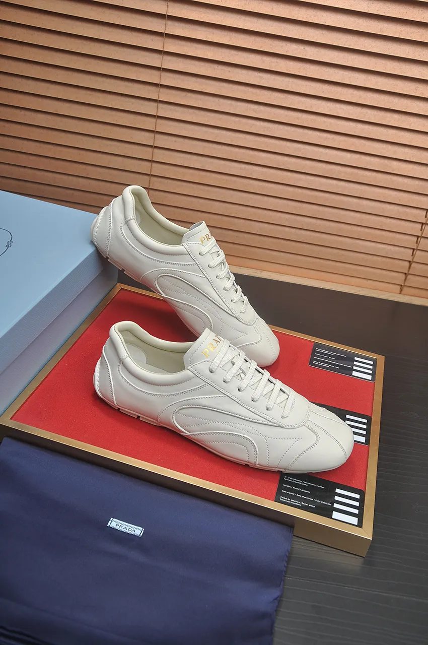 Men's shoes 💰560💶【PRADA】Prada casual shoes for couples, originally developed 1:1, made of high-mercerized cowhide with imported cowhide, silk sheepskin lining, rubber outsole, comfortable and soft on the feet, size for women: 35 to 40. Male 38 to 48💰🔥🔥🔥🔥🔥